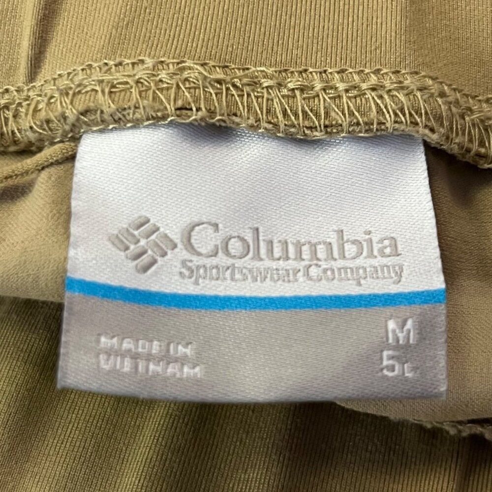 Columbia Womens Pull On Shorts M 5” Inseam Tan Casual Used - Picture 6 of 13